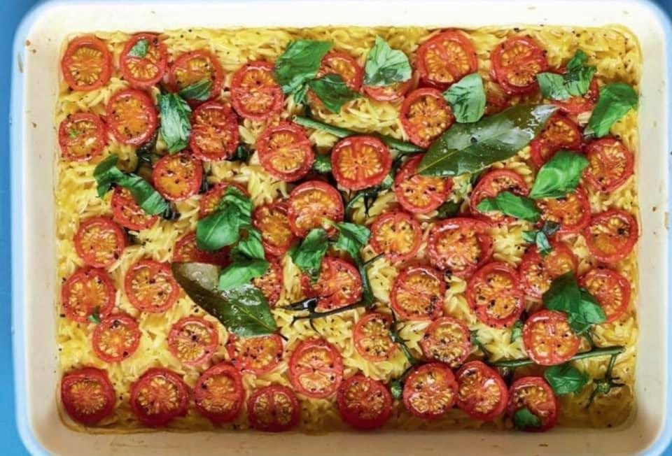 Roast Tomato & Orzo Bake
