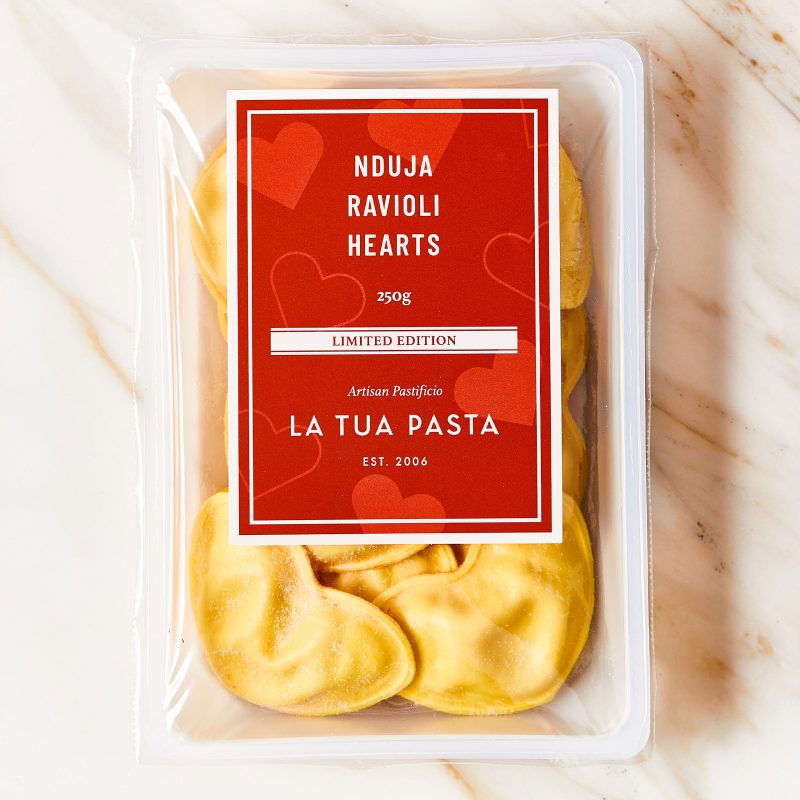 Fresh Pasta – Nduja & Mascarpone Ravioli Hearts – Village Greens ...