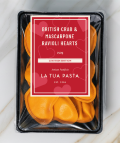 Fresh Pasta - Crab and Mascarpone Heart Ravioli